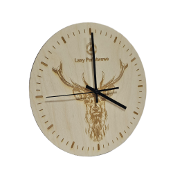 Zegar ścienny 280 mm z grawerem